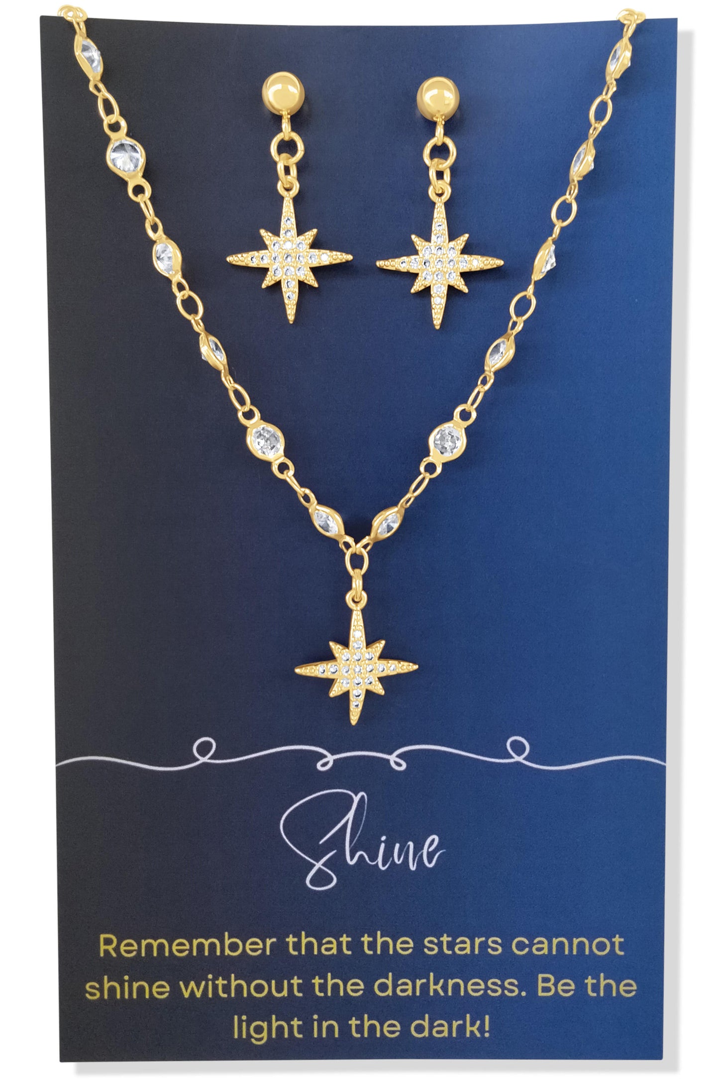 Star Necklace and Earring Set