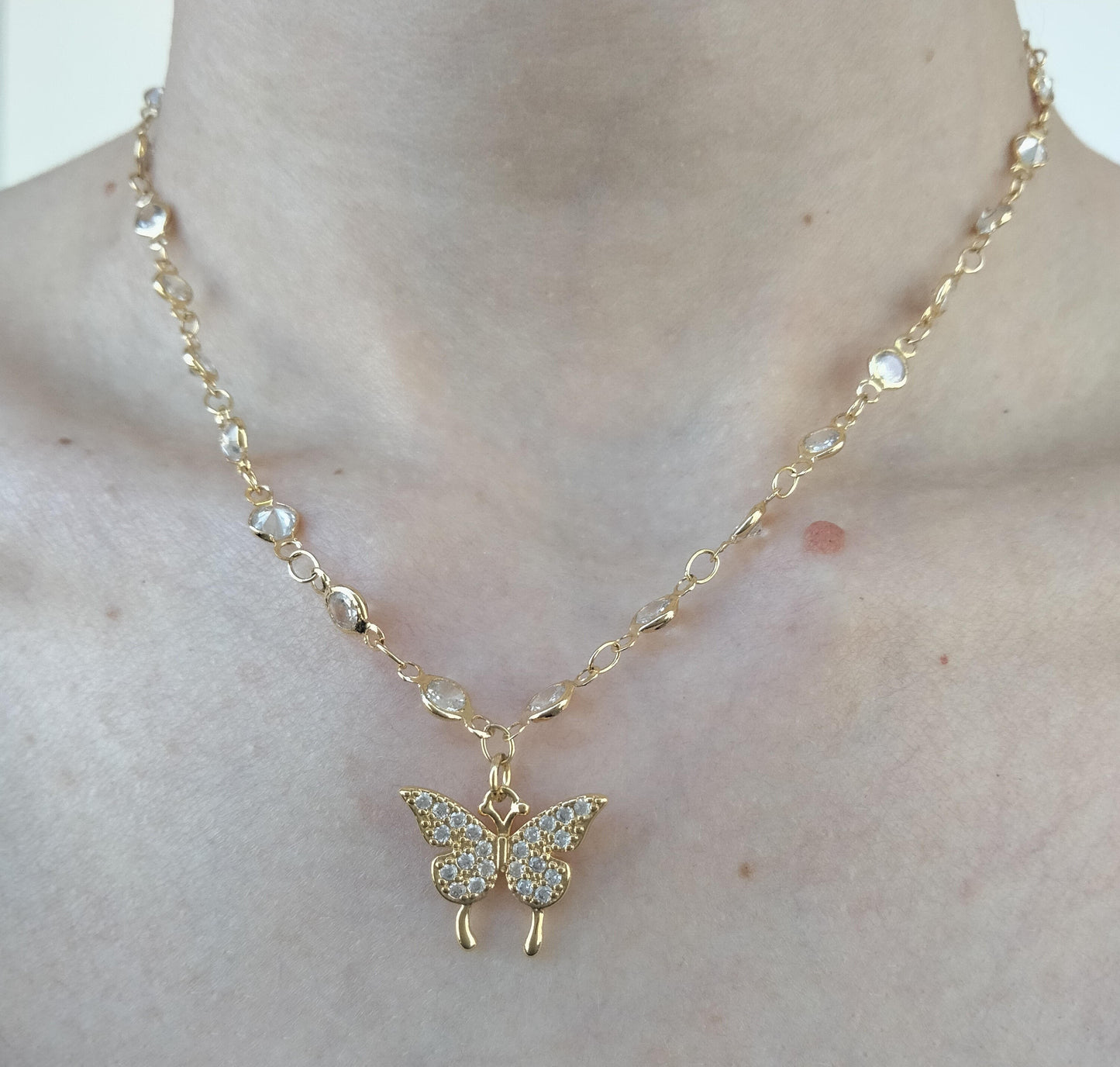 Butterfly Necklace and Earring Set