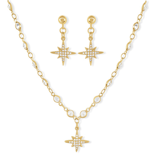 Star Necklace and Earring Set
